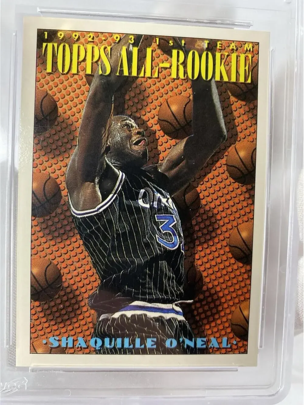Shaquille O’Neal. Really rare 1992-93 1st team.GEM-MT 10, Rookie Card, Topps